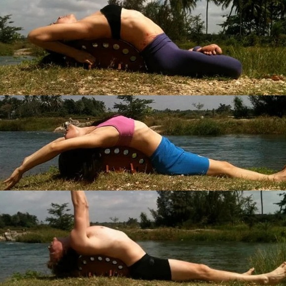 MySore Wooden‎ Yoga Back Bender Backbender Stretch Eco - Picture 10 of 10